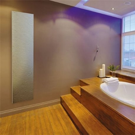 Radiateur eau chaude Résine 925 Granit, Gris clair 450 Watts Vertical Radiateur eau chaude Résine 925 Granit, Gris clair 450 Watts Vertical