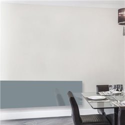 Radiateur eau chaude Verre Trempé, Gris clair 800 Watts Horizontal