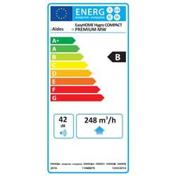 VMC Hygroréglable EasyHOME Hygro Compact Premium Microwatt Elec