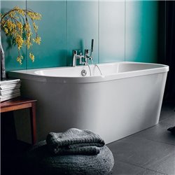 Baignoire semi-îlot à poser 169x75 cm Saturn