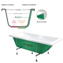 Baignoire rectangulaire 170x70 cm Sustain
