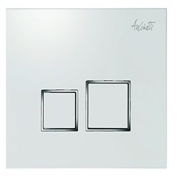 Plaque de commande bâti-support touches carrées blanc Ancoflash