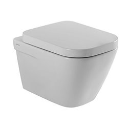 WC suspendu avec abattant frein de chute et déclipsable New Anco
