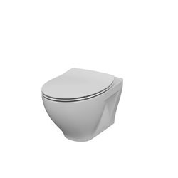 WC suspendu avec abattant slim déclipsable et frein de chute Ancoswing