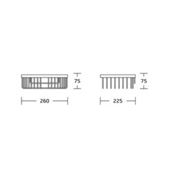 Panier porte-savon d'angle Laiton Chromé