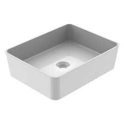 Vasque à poser rectangulaire sans trop-plein Ancodesign