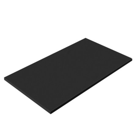 Plan mélaminé pour vasque à poser 80 cm Noir Mat New Anco