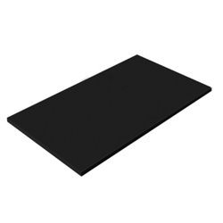 Plan mélaminé pour vasque à poser 120 cm Noir Mat New Anco