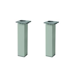 Pieds aluminium chromé pour meubles de salle de bain