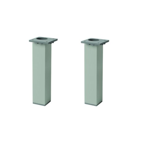 Pieds aluminium chromé pour meubles de salle de bain