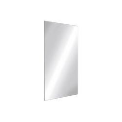 Miroir inox fixations invisibles H. 485 mm