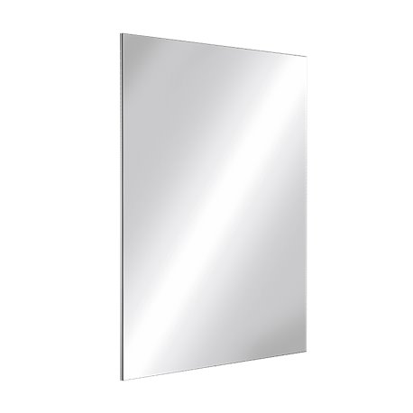 Miroir inox fixations invisibles H. 585 mm