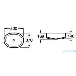 Vasque Inspira 370x500 mm Café Round