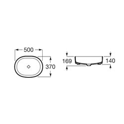 Vasque Inspira 370x500 mm Perle Round