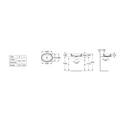 Vasque The Gap 550x390 mm Round