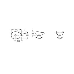 Vasque Ohtake 540x375 mm Beige