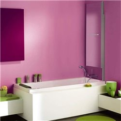 Pare-baignoire Ancomalin Profilé Silver 113 cm