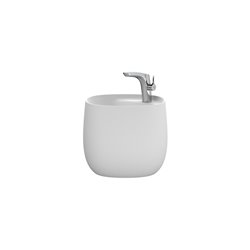 Lavabo Beyond Totem 460x470x380 mm 1 trou perçé à droite Blanc Brillant