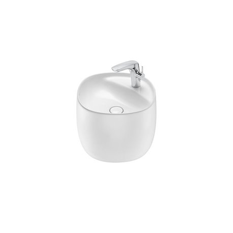 Lavabo Beyond Totem 460x470x380 mm 1 trou perçé à droite Blanc Brillant