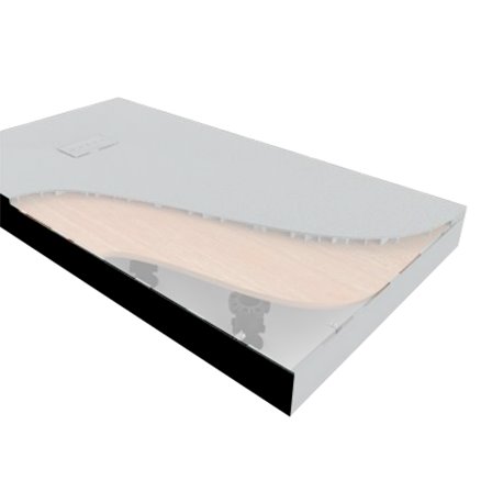 Tablier seul pour kit rehausse receveur de douche Onyx 11988BK 1800x144 mm Noir