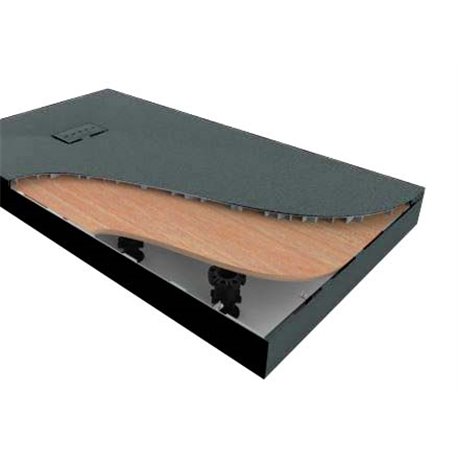 Kit rehausse receveur de douche Onyx 11986BK 1400x700 mm Noir