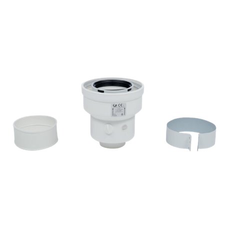 Adaptateur ventouse verticale 60/100 a 80/125 074010 Ø 60/100 à Ø 80/125 mm