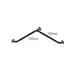 Barre d'appui 11944WH en angle