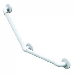 Barre d'appui hautement résistantes coudées à 135° 01915WH-LS Blanc - 457x457 mm 