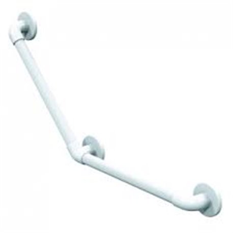 Barre d'appui hautement résistantes coudées à 135° 01915WH-LS Blanc - 457x457 mm 