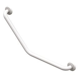 Barre epoxy blanche 135° 01248WH-LS Ø32mm, 265mmx265mm 2 fixations 