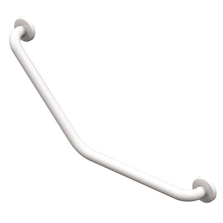 Barre epoxy blanche 135° 01248WH-LS Ø32mm, 265mmx265mm 2 fixations 