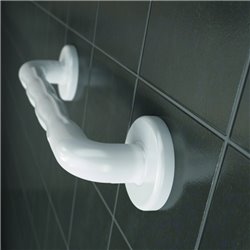 Barre d'appui à poignée ergonomique droite 01600WH-LS Blanc - 305 mm 