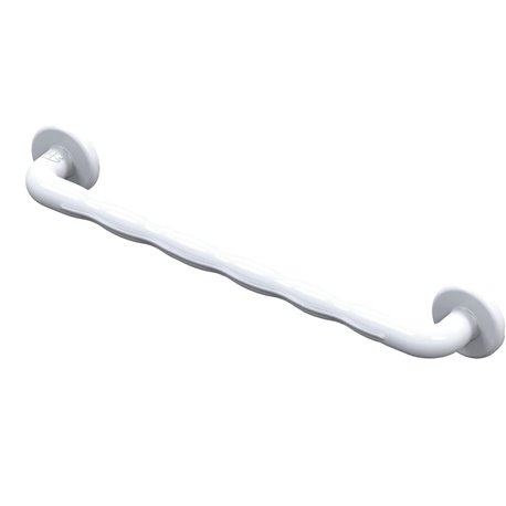 Barre d'appui à poignée ergonomique droite 01620WH-LS Blanc - 600 mm 