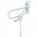 Barre double rabattable 01830WH-LS Blanc avec pied réglable 