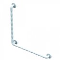 Barre d'appui à poignée ergonomique coudées à 90° 01630WH-LS Blanc 