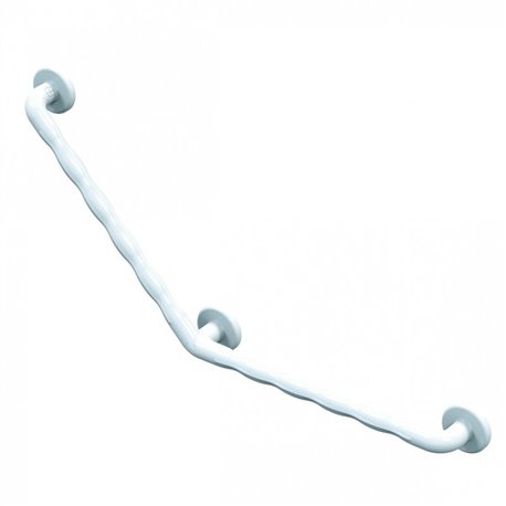 Barre d'appui à poignée ergonomique coudées à 135° 01640WH-LS Blanc 