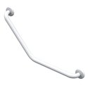 Barres d'appui inox recouvert d'époxy coudée à 135° 01243WH-LS Blanc - 400x400 mm 