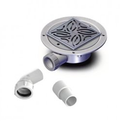 Bonde par gravité 25418 DW90 sol carrelé