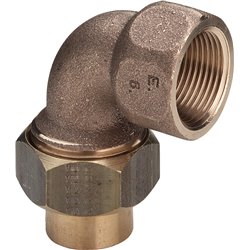 Raccord fileté de transition 90°, 3 pièces FF, 119461