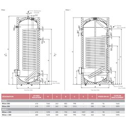 Préparateur d'eau chaude sanitaire Mileo 300 Litres