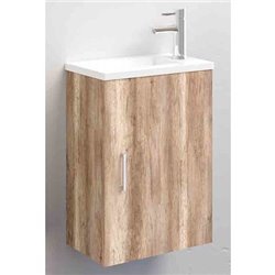 Ensemble salle de bain meuble + lave-mains Bois Ancoflash