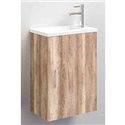 Ensemble salle de bain meuble + lave-mains Bois Ancoflash