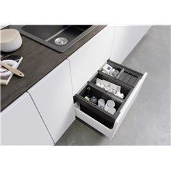Poubelle sous évier Flexon II Low 60/4 4 bacs 15 + 15 + 6 + 6 Litres