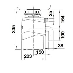 Broyeur evier 526647 FWD Medium