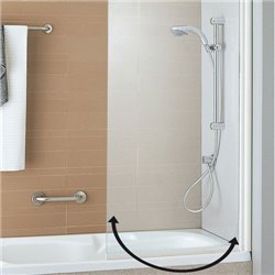 Pare-baignoire Ancoswing Profilé Blanc Transparent