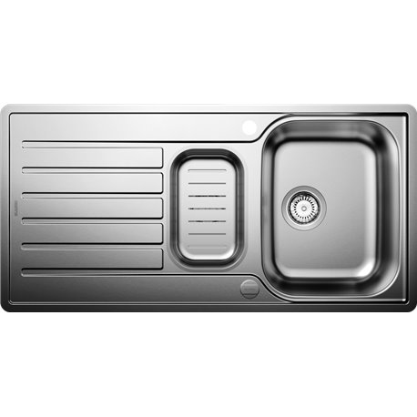Evier Lantos II 6 S-IF inox brossé avec accessoire vide-sauce Evier Lantos II 6 S-IF inox brossé avec accessoire vide-sauce