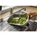 Evier Lantos II 6 S-IF inox brossé avec accessoire vide-sauce