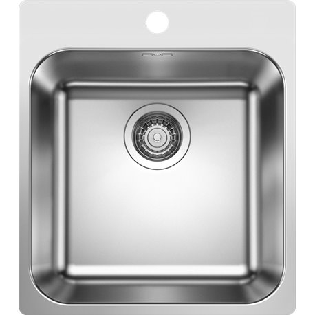 Evier Supra 400-IF/A R12 Inox 400x500 mm avec plage robinetterie