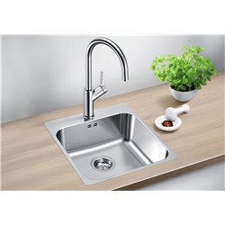 Evier Supra 400-IF/A R12 Inox 400x500 mm avec plage robinetterie