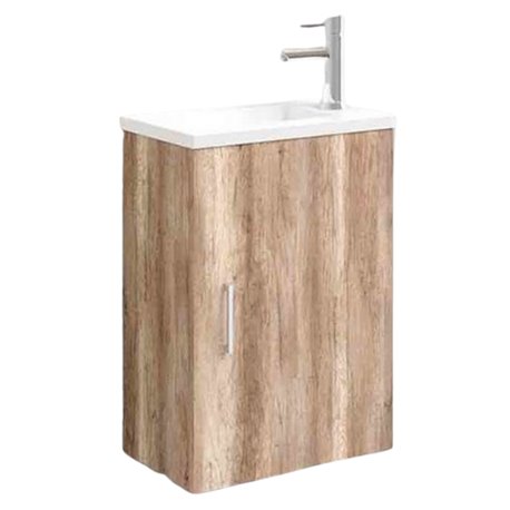 Ensemble salle de bain meuble + lave-mains Bois Ancoflash
